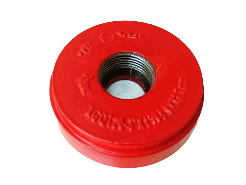 Grooved End Cap with Concentric Hole