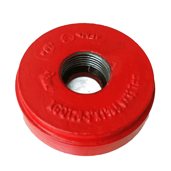 Grooved End Cap with Concentric Hole