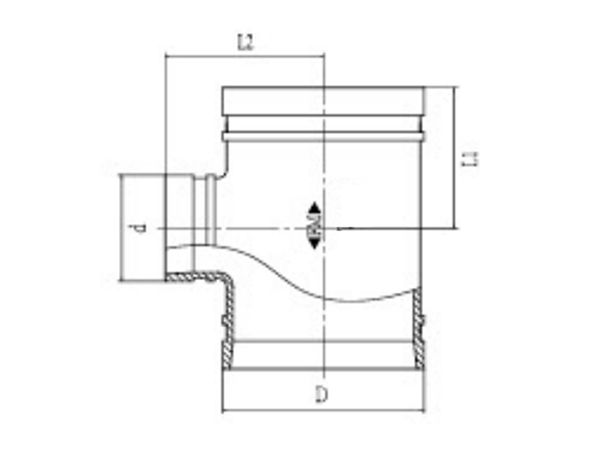 Grooved Reducing Tee